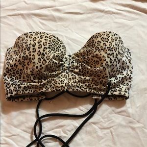 Leopard print corset bikini top 🖤